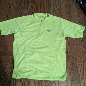 High-Viz Half-Zip Louis Garneau Cycling Jersey (Large)